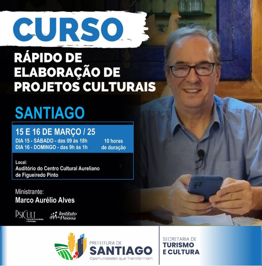 Quer aprender a criar projetos culturais e captar recursos?