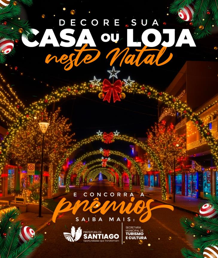 Decore sua casa ou loja neste Natal e concorra a prêmios