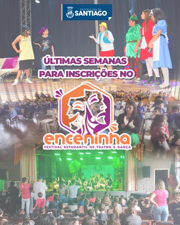 Últimas dias para inscrições no 8º festival de teatro Enceninha