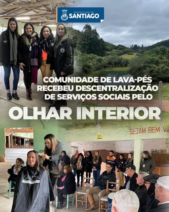 Comunidade de Lava-Pés recebeu descentralização de serviços sociais pelo Olhar Interior