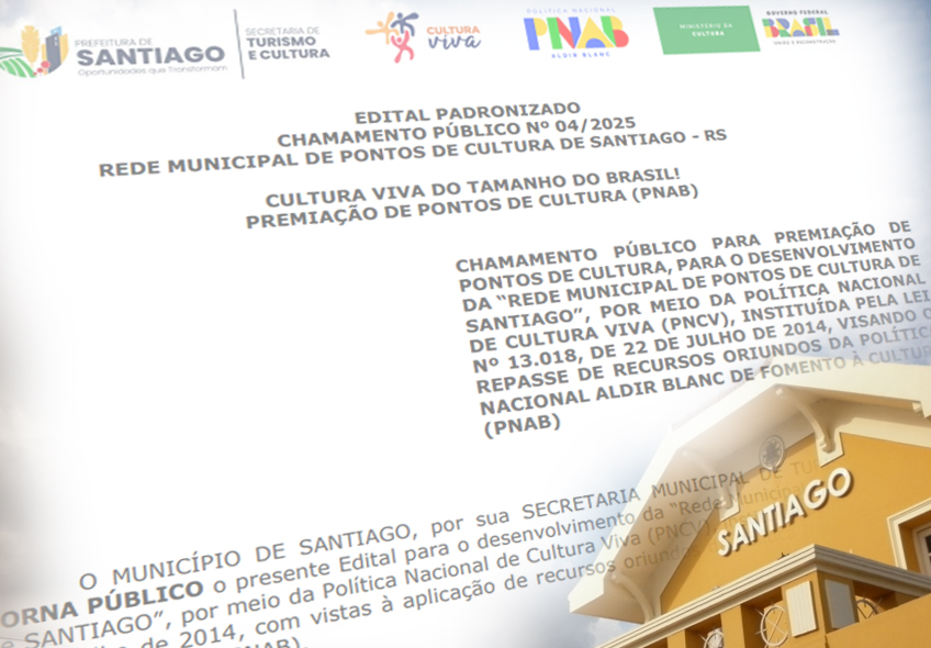 Secretaria de Turismo e Cultura abre edital para premiar 4 pontos de cultura