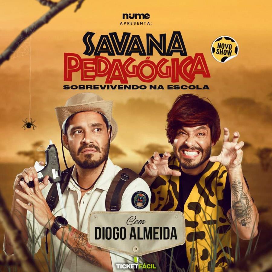 Diogo Almeida apresenta “Savana Pedagógica” no Teatro Vitória