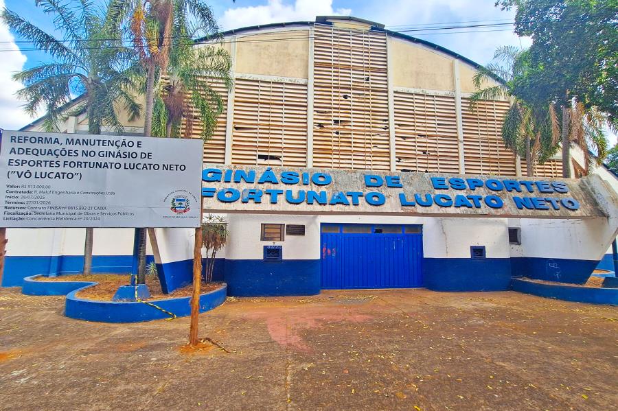 Ginásio Vô Lucato entra em reforma para mais conforto e segurança
