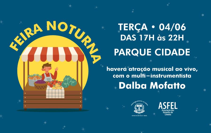 Atração musical é destaque da Feira Livre Noturna amanhã e quinta (6)