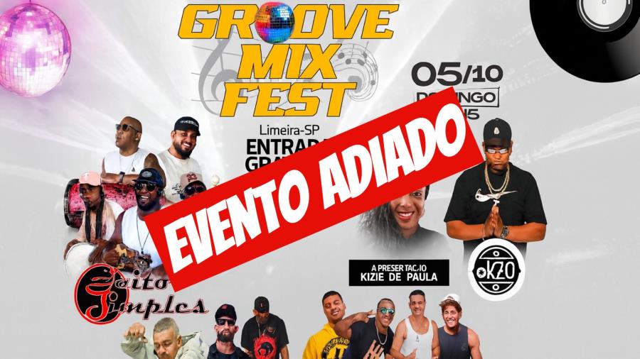 Groove Mix Fest é adiado; nova data será divulgada em breve