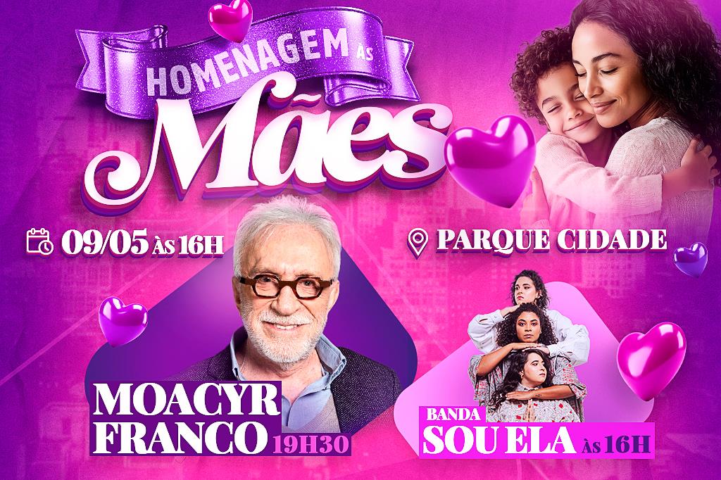 Moacyr Franco faz show em homenagem ao Dia das Mães neste sábado em Limeira
