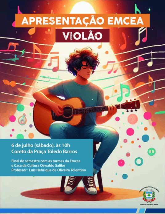 Turmas de violão se apresentam na Praça Toledo Barros