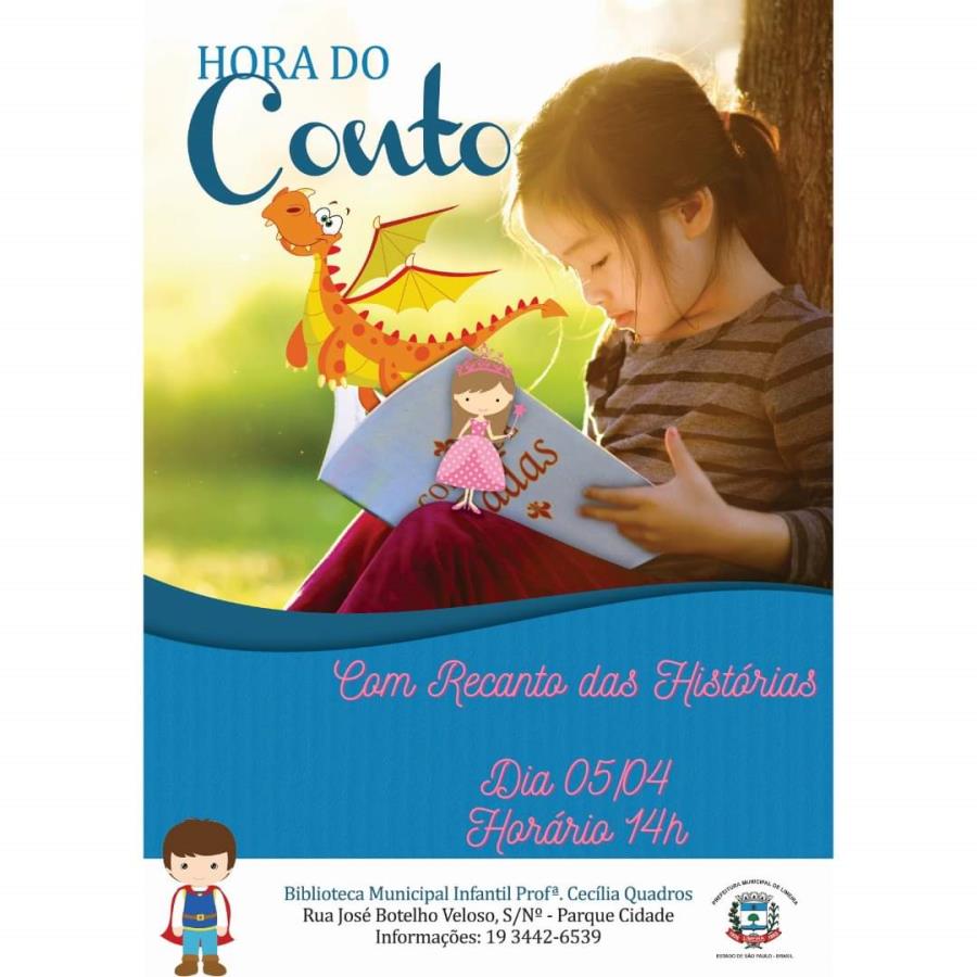 Biblioteca Municipal realiza “Hora do Conto” para as crianças, nesta sexta (5)