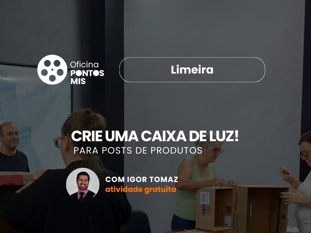 Abertas inscrições para oficina de fotografia de produtos