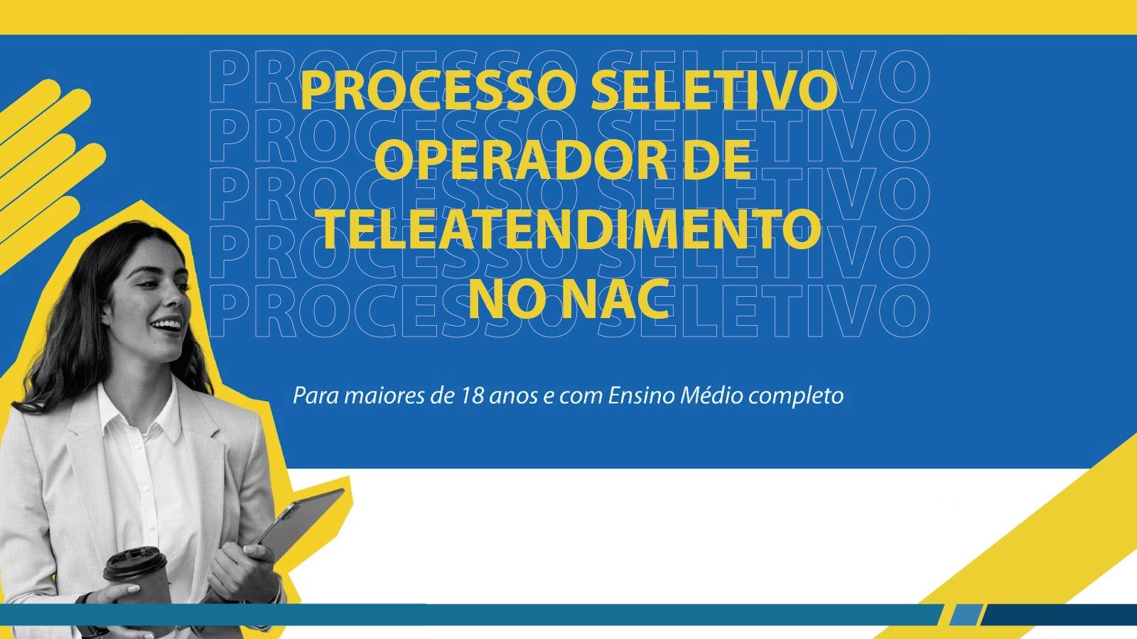 Mutirão de emprego oferece mais de 350 vagas para operador de teleatendimento