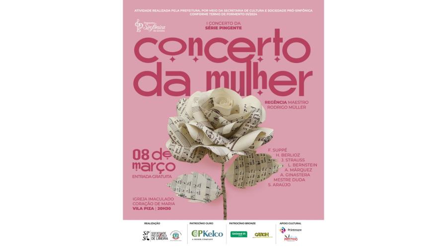Orquestra Sinfônica realiza “Concerto da Mulher” nesta sexta (8)