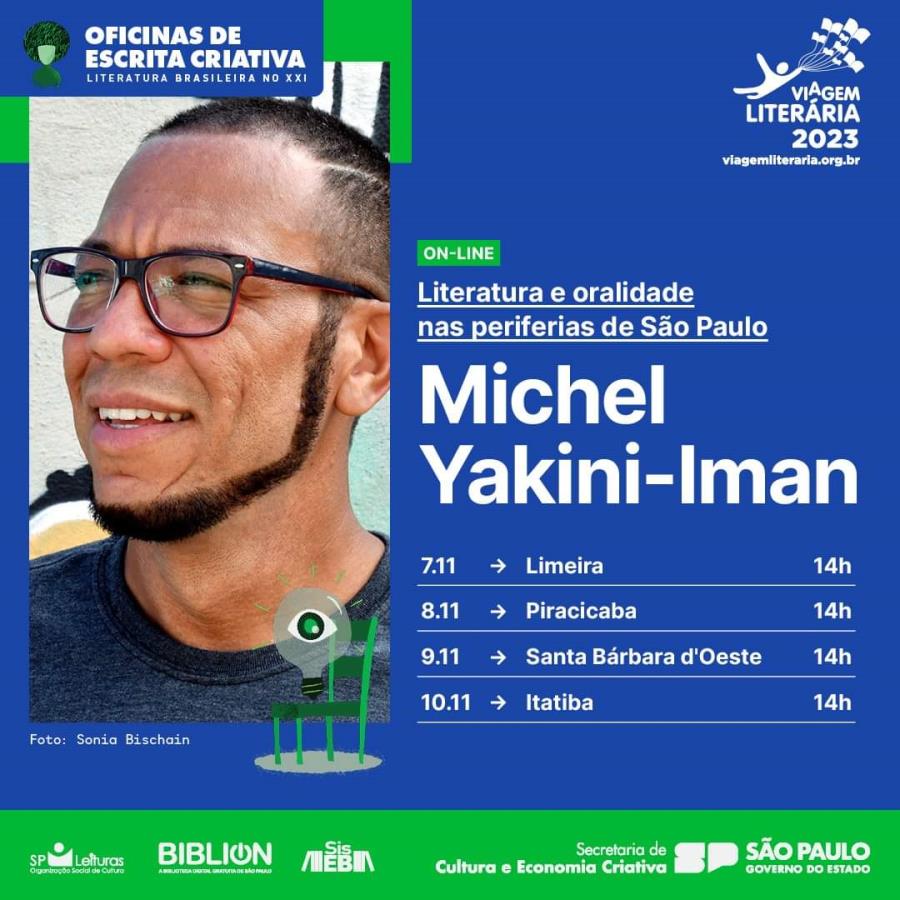 Oficina online “Literatura e oralidade nas periferias de São Paulo” acontece amanhã (7)