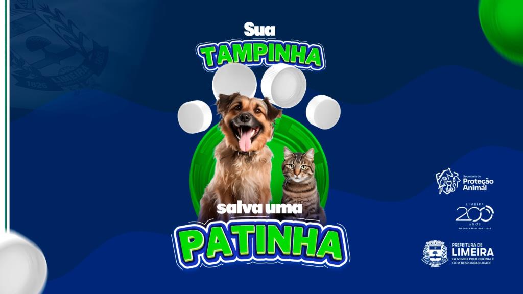 Limeira lança campanha de arredação de tampinhas para causa animal; veja como ajudar