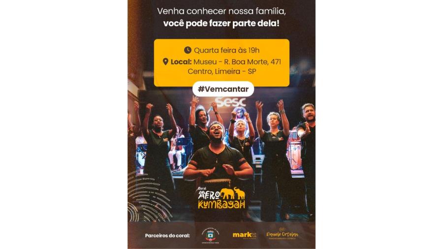O Coral Afro Kumbaya volta na próxima quarta (14)