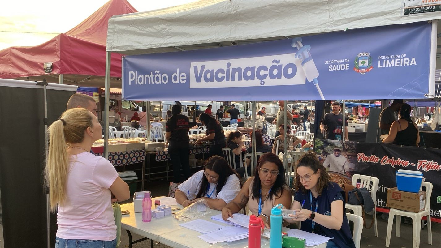 Feiras livres de Limeira oferecem vacinação itinerante em março; confira datas e locais