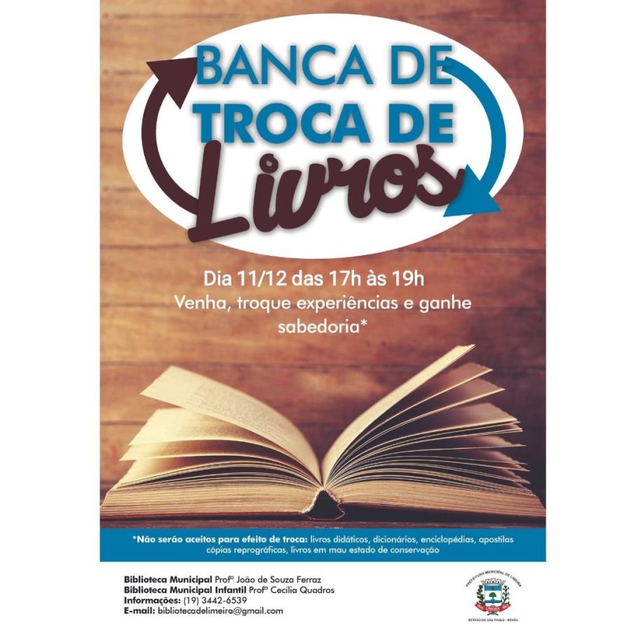 Banca de troca de livros e gibis acontece nesta quarta (11)