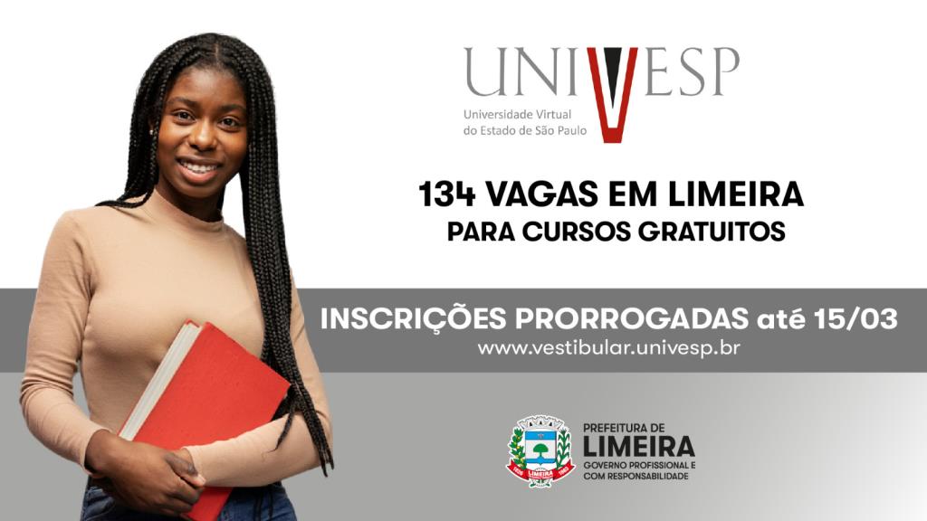 Prazo de inscrição para o Vestibular 2026 da Univesp é prorrogado