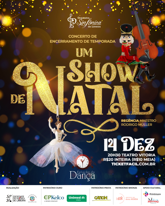 Orquestra Sinfônica apresenta “Um Show de Natal” com Estação da Dança