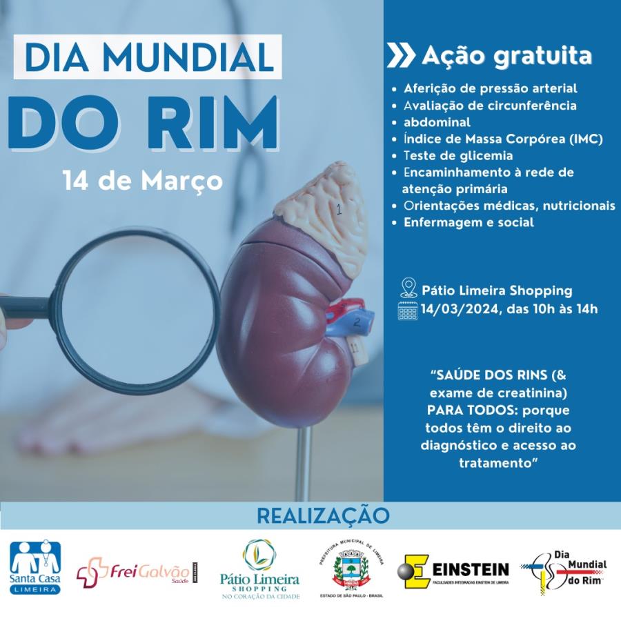 World Kidney Day is celebrated with action at Pátio Limeira Shopping