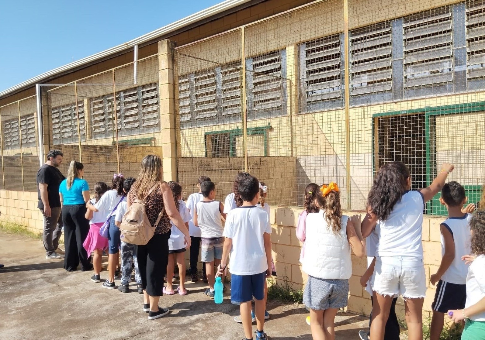 Em visita ao Lar Temporário de Animais, estudantes aprendem sobre guarda e adoção responsável