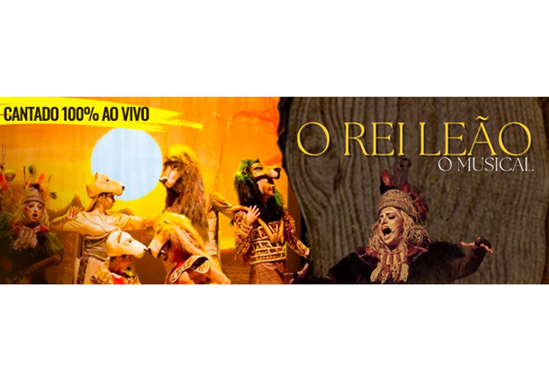 Musical “Rei Leão” é neste domingo (18), no Teatro Vitória