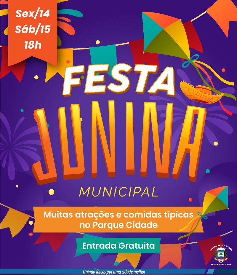 Festa Junina Municipal começa nesta sexta (14); confira a programação e cardápio