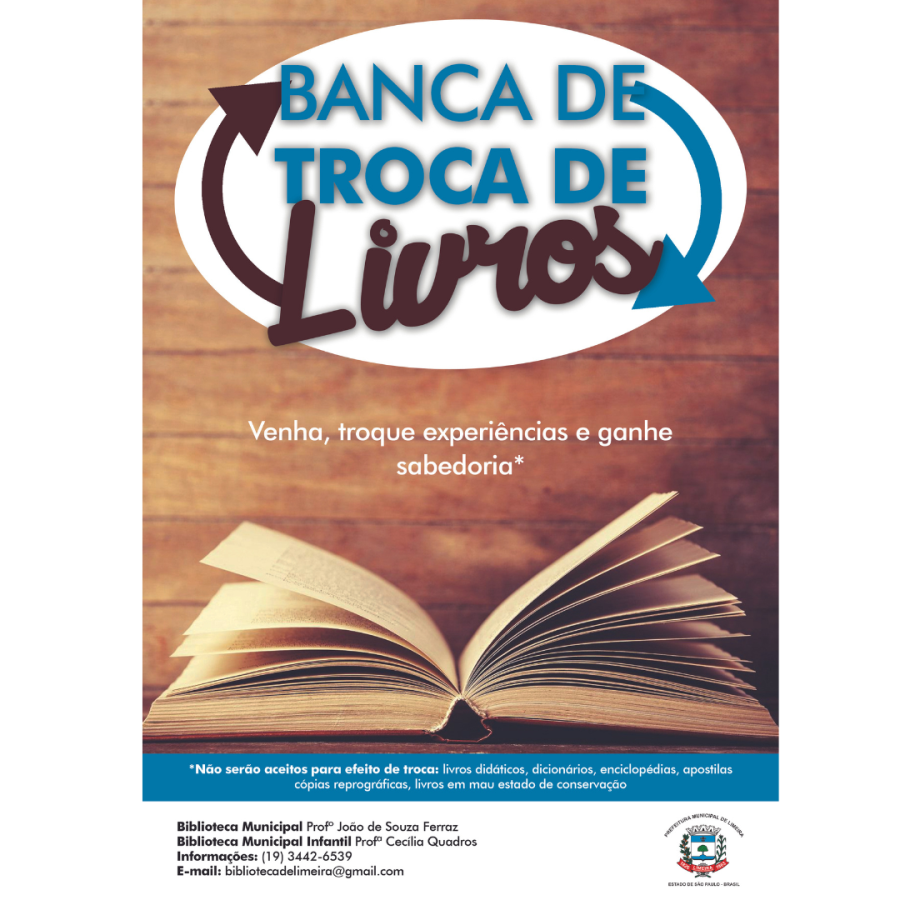 Banca de troca de livros e gibis acontece nesta quarta (13)