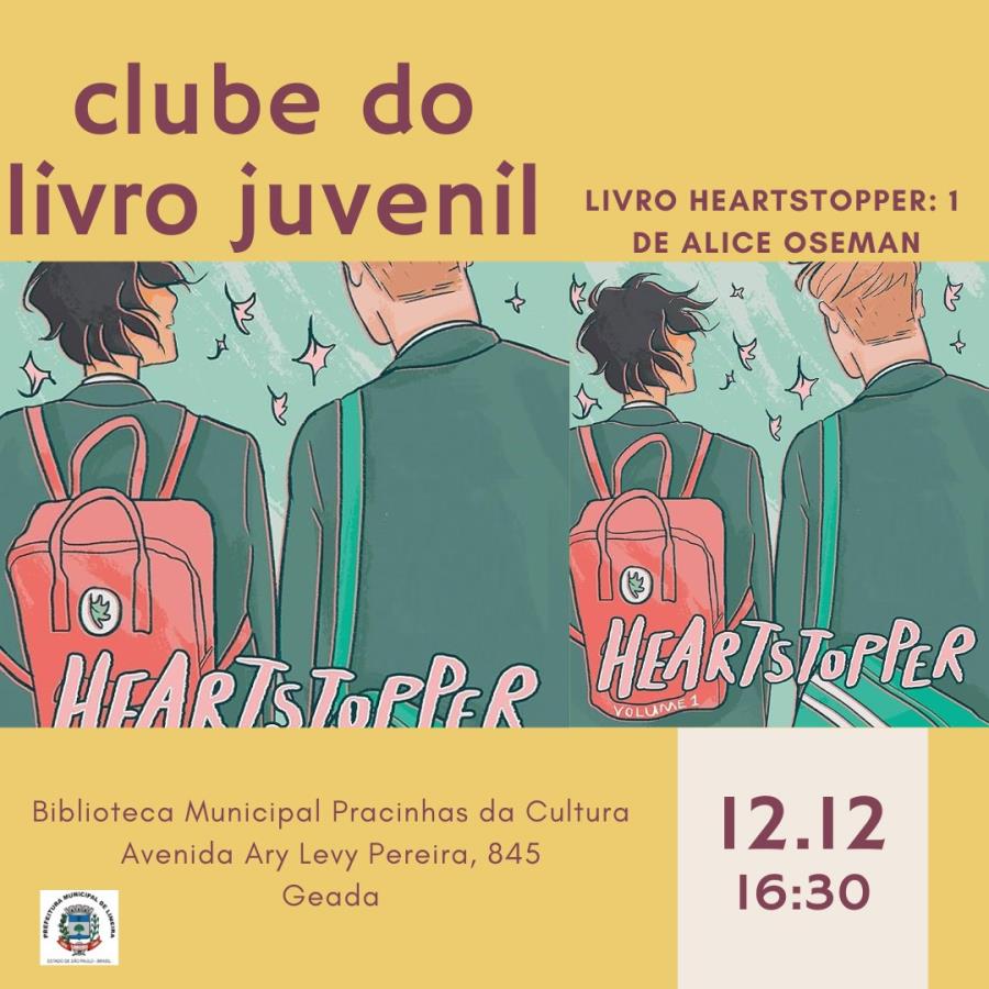 Clube do Livro conversa sobre “Heartstopper: 1” nesta quinta (12)