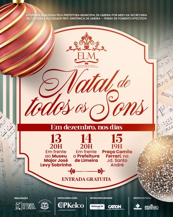 Natal de Todos os Sons acontece neste final de semana