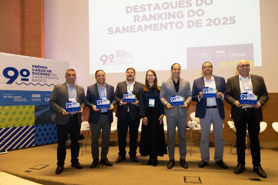Prefeito recebe prêmio que coloca Limeira em 2º lugar no ranking nacional de saneamento