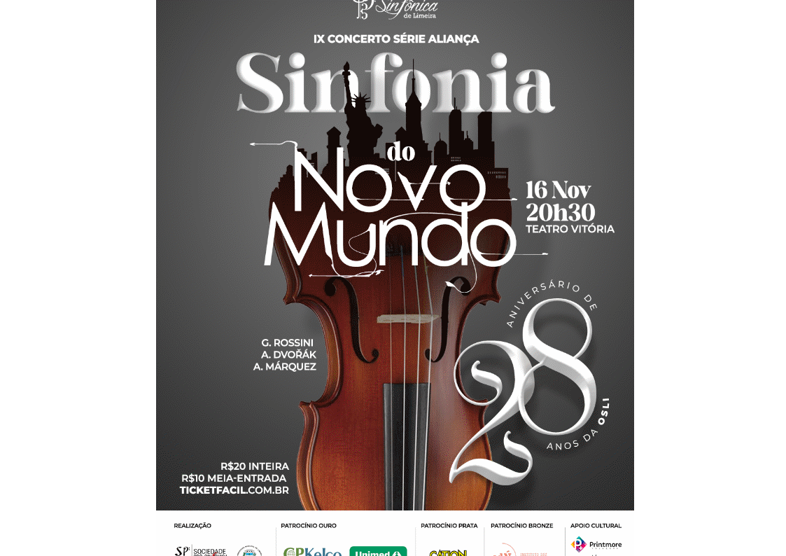Orquestra Sinfônica apresenta IX Concerto da Série Aliança nesta quinta (16)
