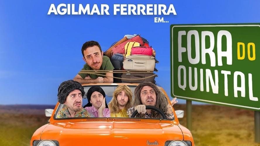 Comediante Agilmar Ferreira apresenta o espetáculo Fora do Quintal no Teatro Vitória