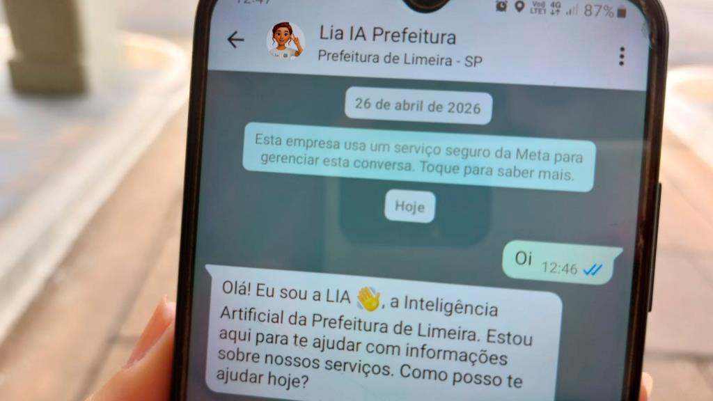 IA de Limeira passa a abrir protocolos de serviços públicos pelo WhatsApp