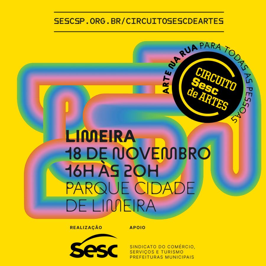 Totalmente gratuito, Circuito Sesc de Artes chega amanhã (18) ao Parque Cidade