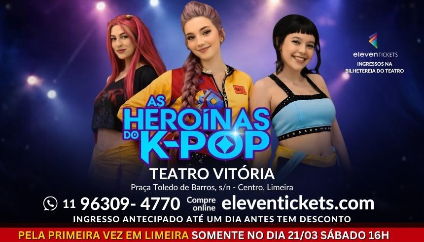 Teatro Vitória recebe espetáculo infantil “As Heroínas do K-POP” neste sábado