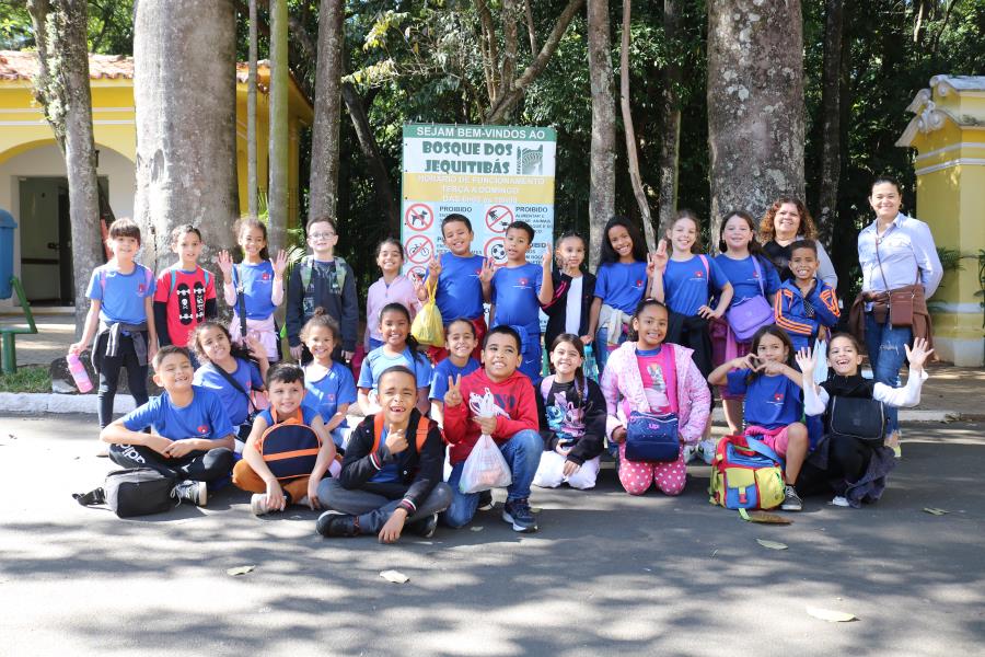 Alunos conhecem o bioma do Pantanal em visita ao Bosque dos Jequitibás, em Campinas
