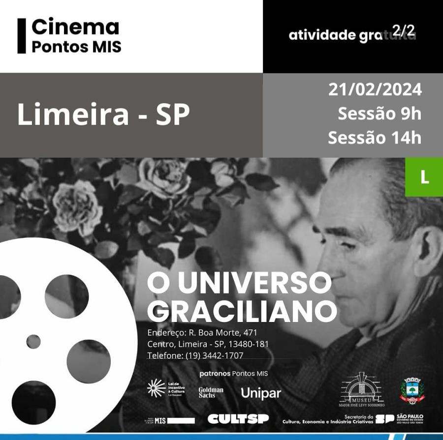 Museu de Limeira exibe o documentário “O Universo Graciliano” nesta quarta (21)