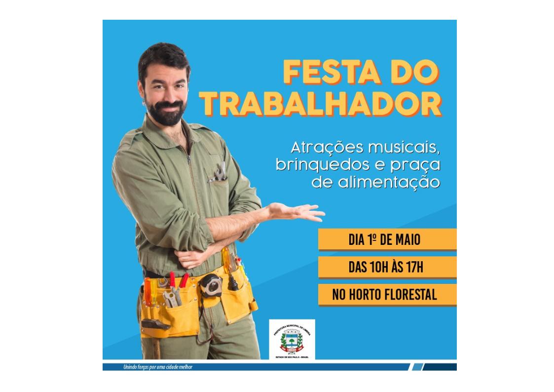 Festa do Trabalhador no Horto Florestal é opção dos limeirenses para o feriado