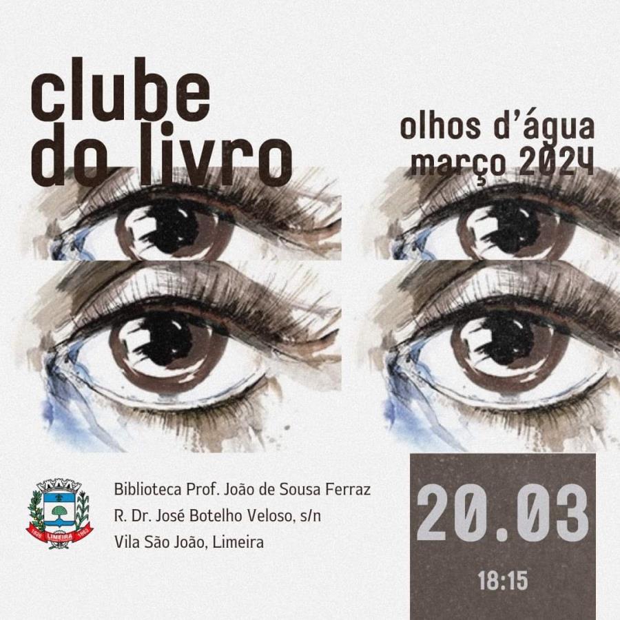 Clube do Livro conversa sobre “Olhos d'água”, nesta quarta (20)