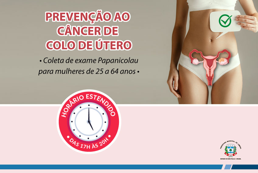 Coleta de Papanicolau terá horário estendido em 13 unidades na próxima semana
