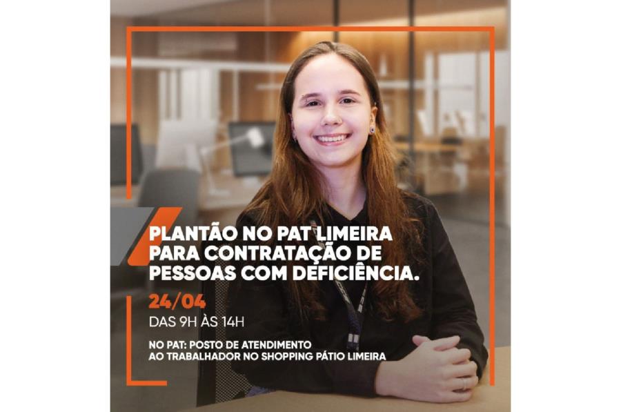 PAT abre vagas exclusivas para pessoas com deficiência