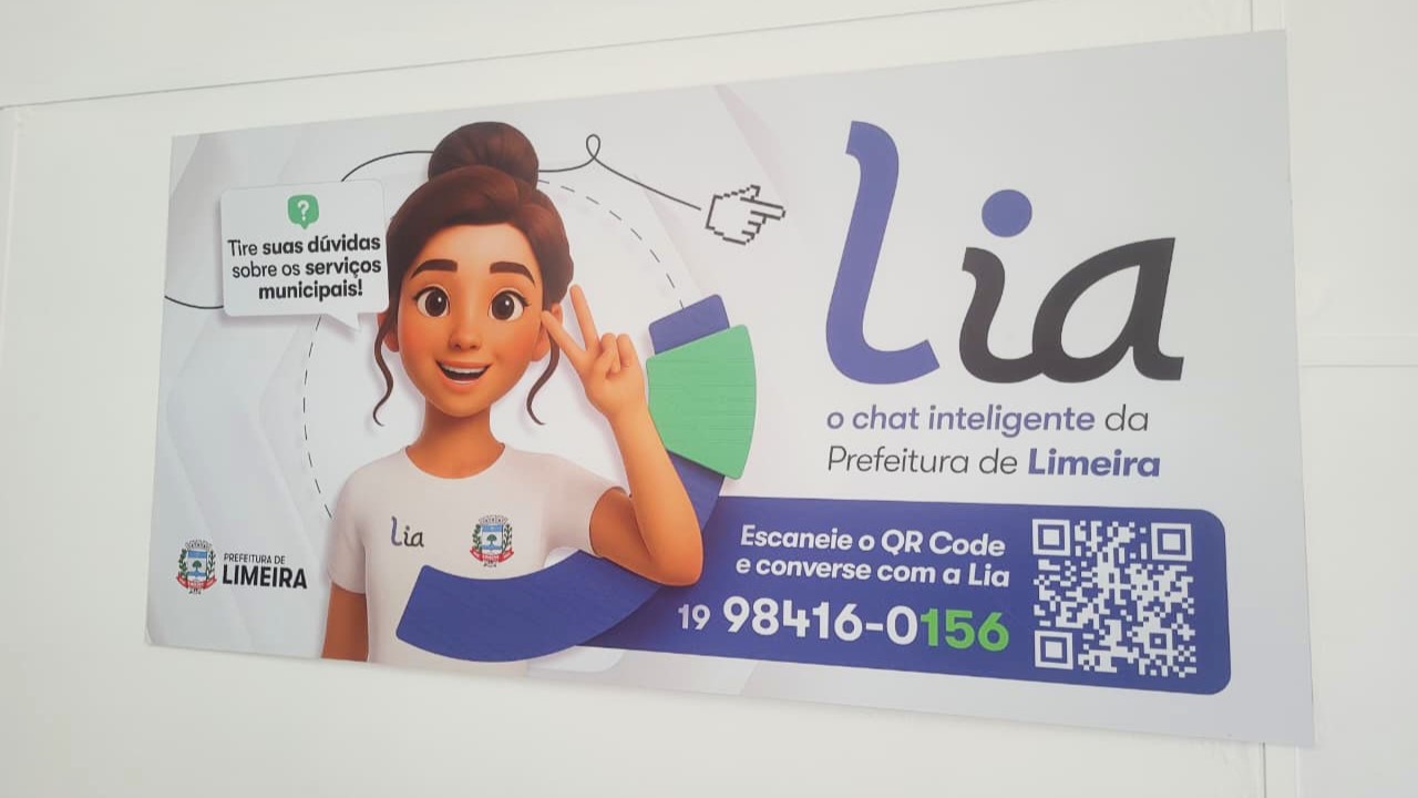 Lia, IA da Prefeitura de Limeira pelo WhatsApp, completa um mês com mais de 20 mil interações