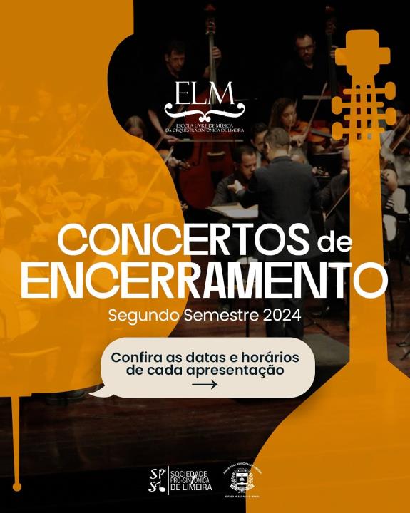 Escola Livre de Música apresenta concertos gratuitos neste final de semana