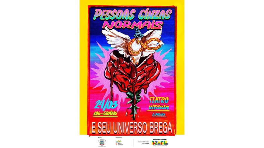 Show “Pessoas Cinzas Normais e Seu Universo Brega" acontece neste domingo (24)