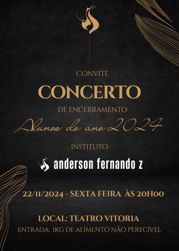 Instituto Anderson Fernando apresenta concerto no Teatro Vitória