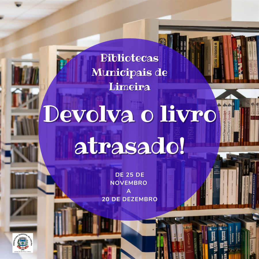 Campanha de devolução de livros começa segunda (25)