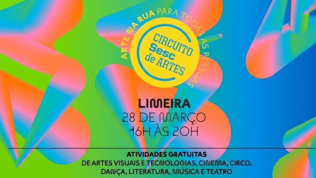 Limeira recebe programação gratuita do Circuito Sesc de Artes