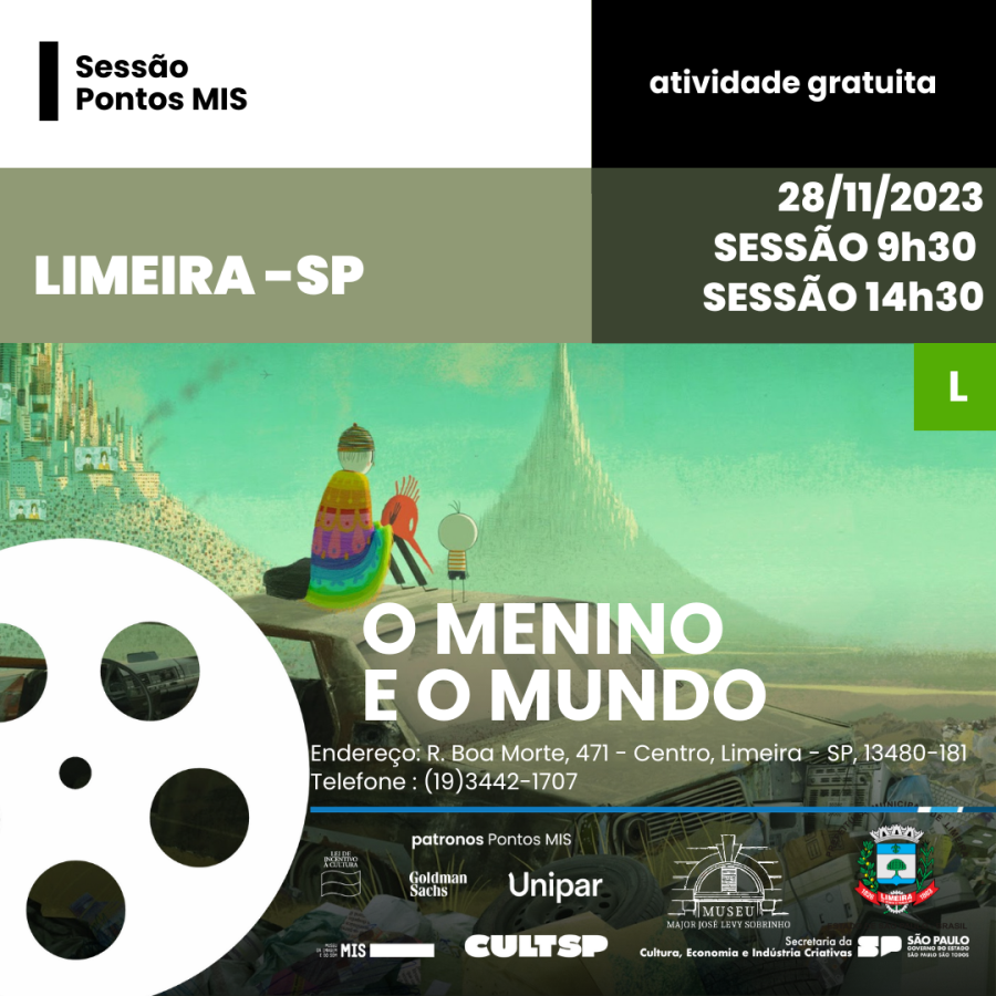 Com sessões esgotadas, exibição do filme “O Menino e o Mundo” é nesta terça (28)