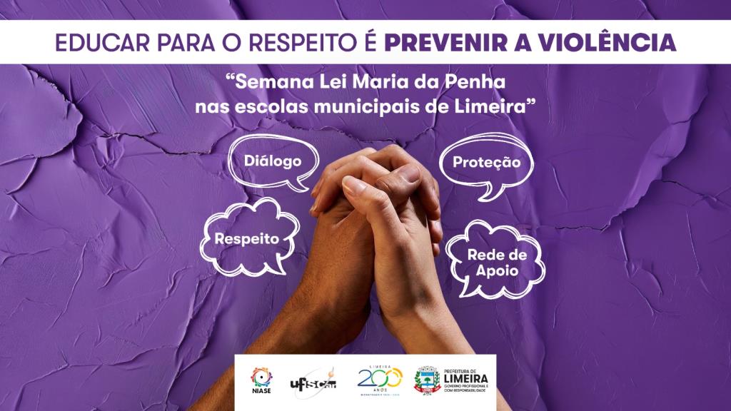 Limeira realiza “Semana Lei Maria da Penha” nas escolas municipais
