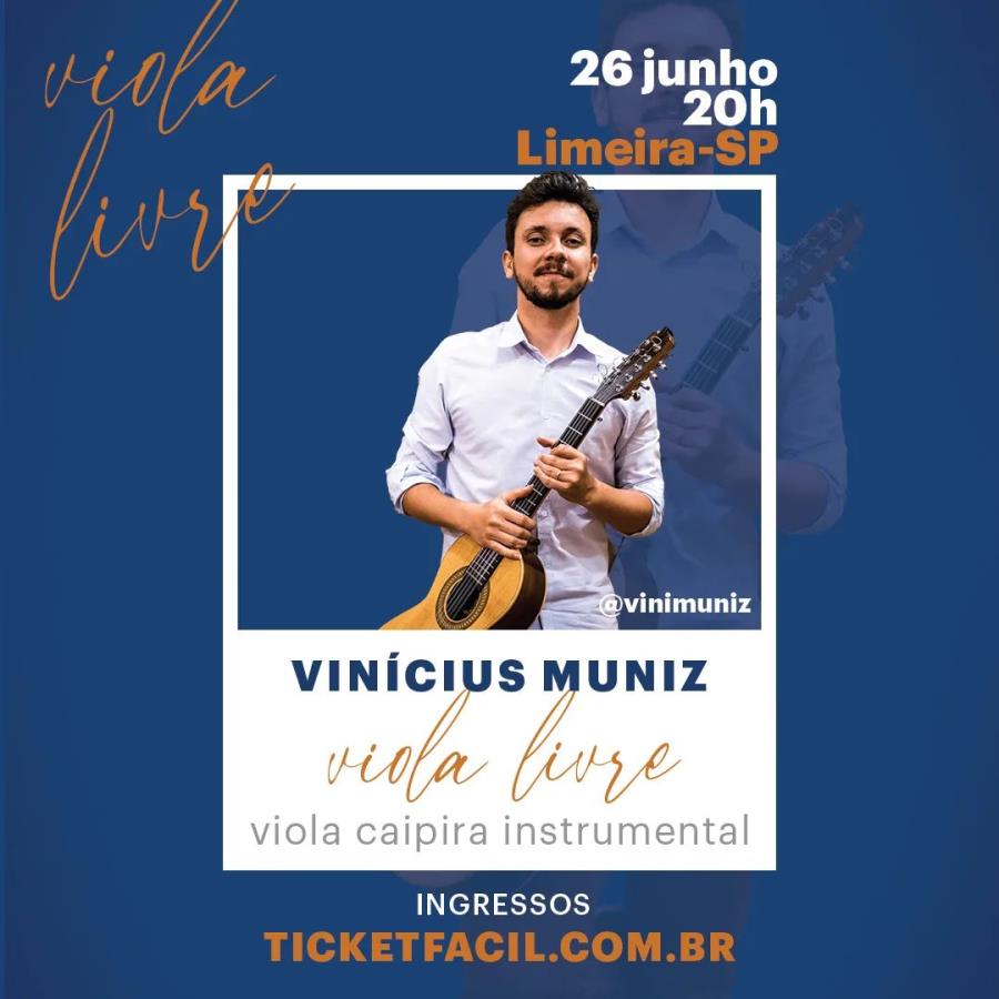 Vinícius Muniz apresenta “Viola Livre” no Teatro Vitória